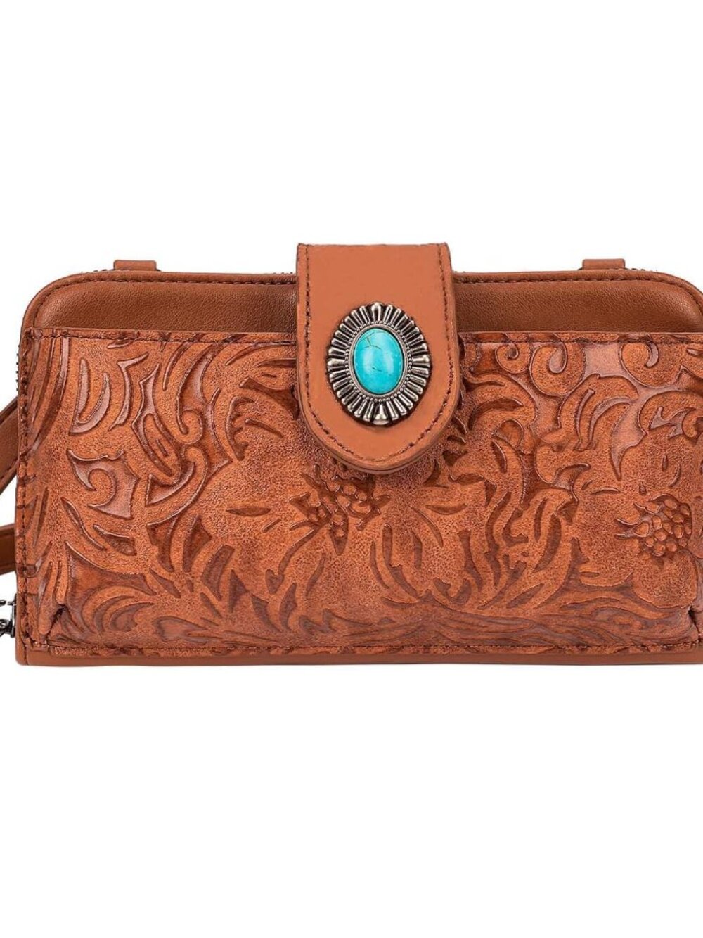 Women's Crossbody Handbag Small Vintage, Ladies Wallet Western Adjustable Phone